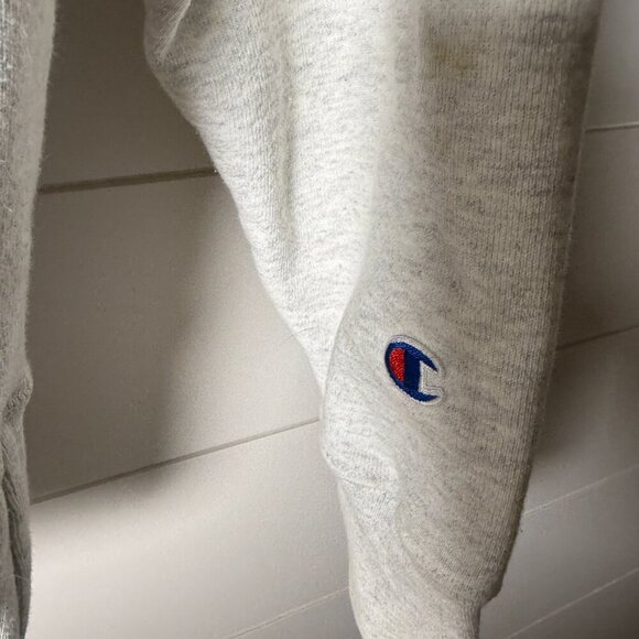 Champion Reverse Weave Hoodie Size M Light Gray Vintage - Picture 4 of 10